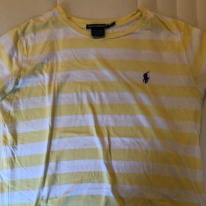 Stripy Yellow Ralph Lauren t shirt